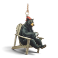 Black Bear in Chair Ornament