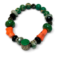 Coral & Jade Beaded Bracelet
