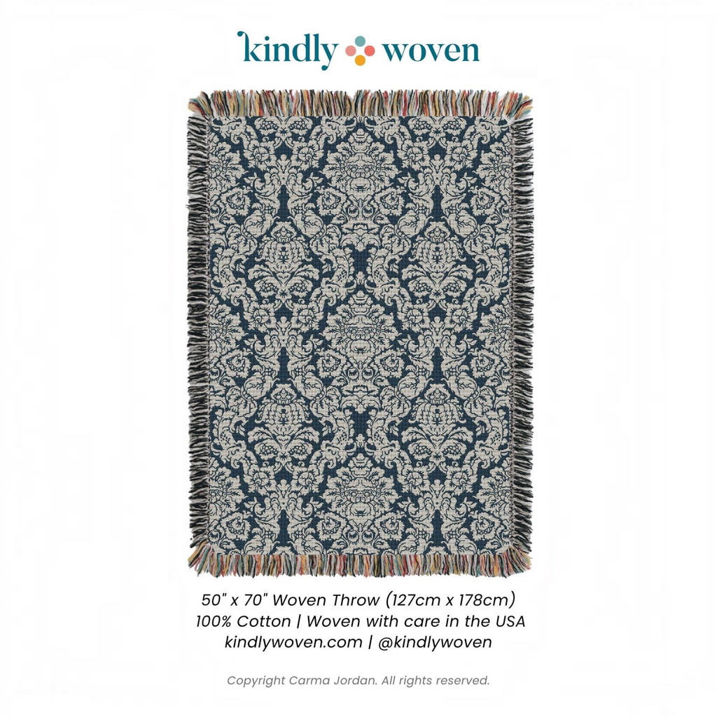 Verona Blanket | Cerulean
