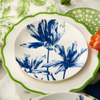 Blue Floral 8.5" Porcelain Salad Plate