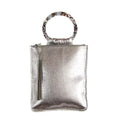 Pewter Pearl Leather Handbag