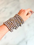 Austrian Crystal Stretch Bracelet | Dusty Rose