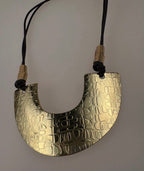 Brass & Leather Neckpiece