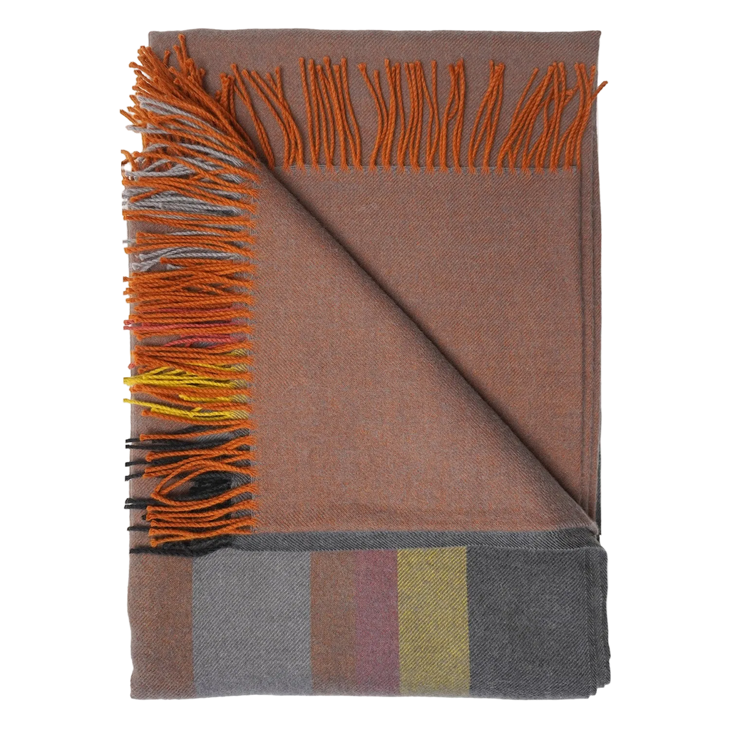 100% Baby Alpaca Throw I Copper Mine