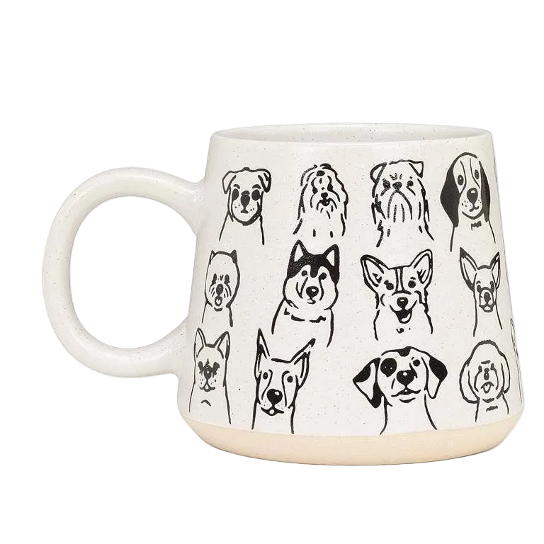 Oversized Mug with Dogs