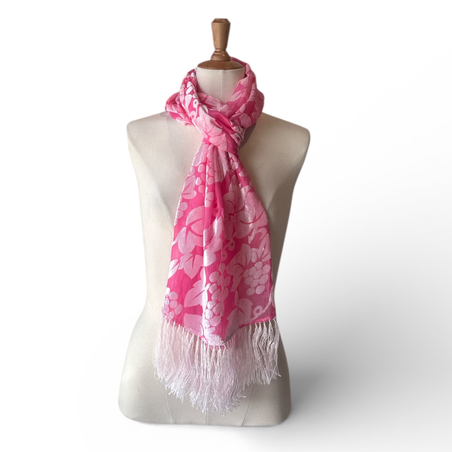 Hand-Dyed Silk & Rayon Scarf | Petal Parade