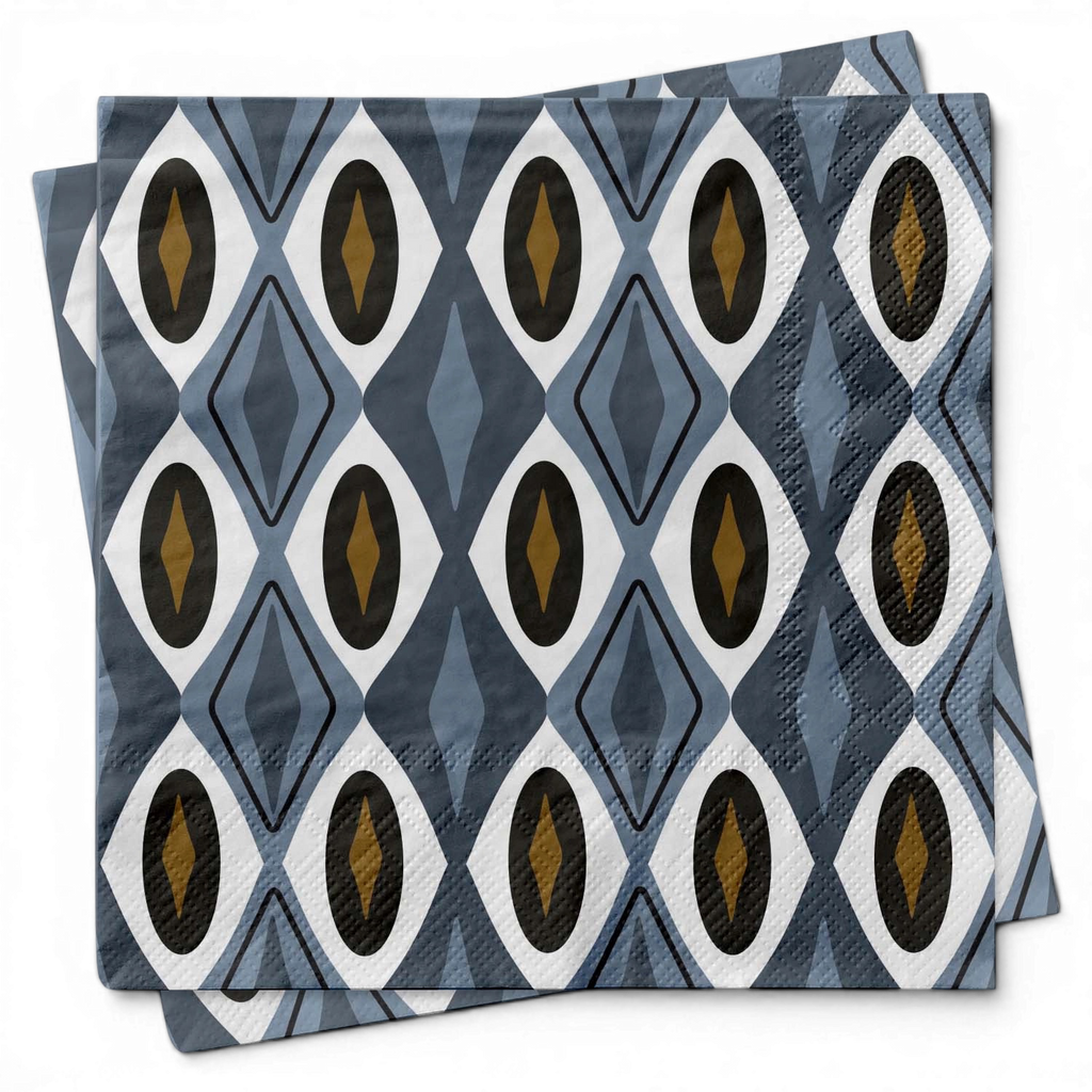 Blue Diamond MCM Cocktail Napkins