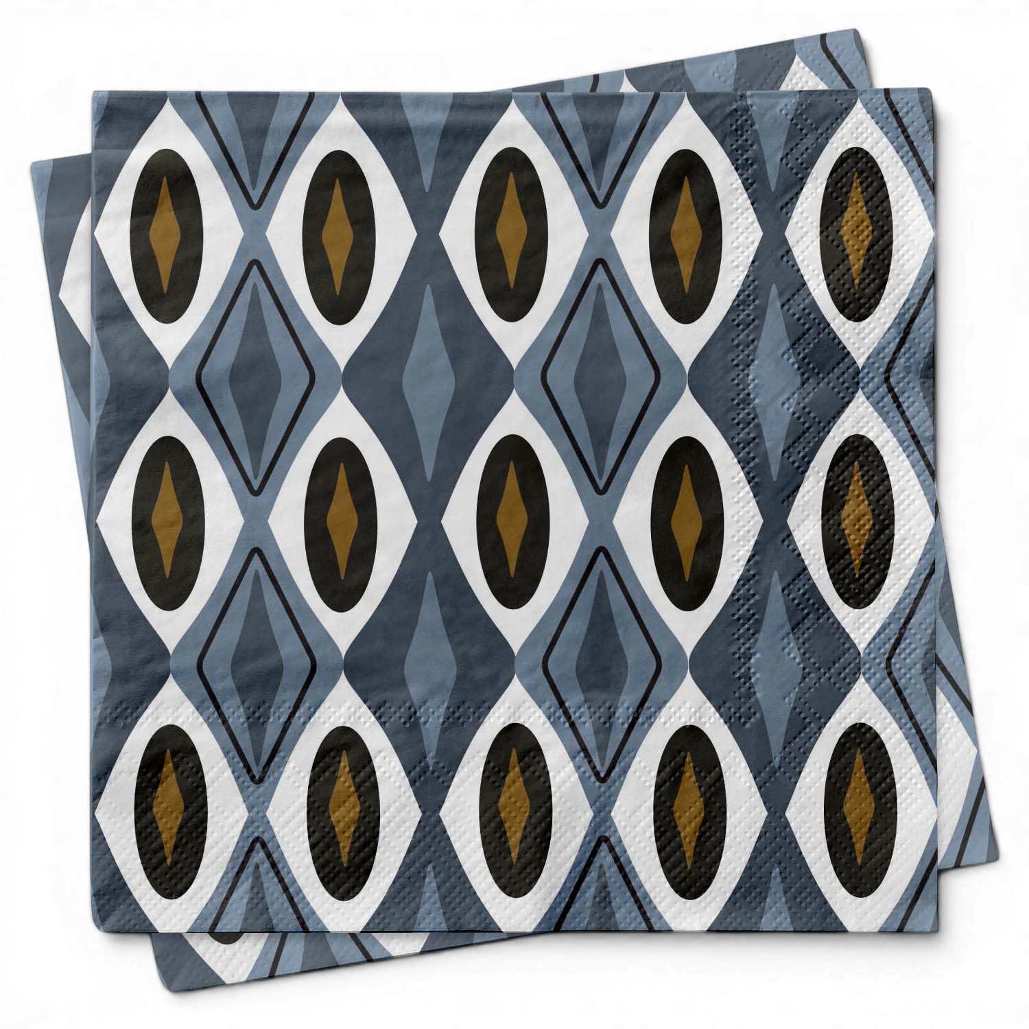 Blue Diamond MCM Cocktail Napkins
