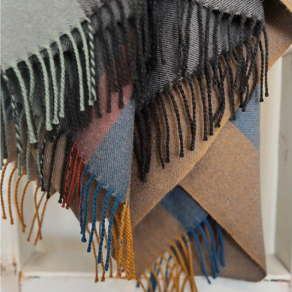 100% Baby Alpaca Throw I Iron Ore