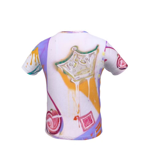 AVL Street Art Queen of Hearts Graffiti T-Shirt