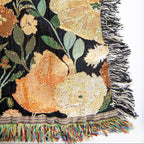 POPPY Tapestry Cotton Throw | Grove Floral