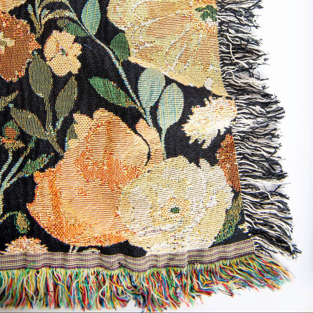 POPPY Tapestry Cotton Throw | Grove Floral