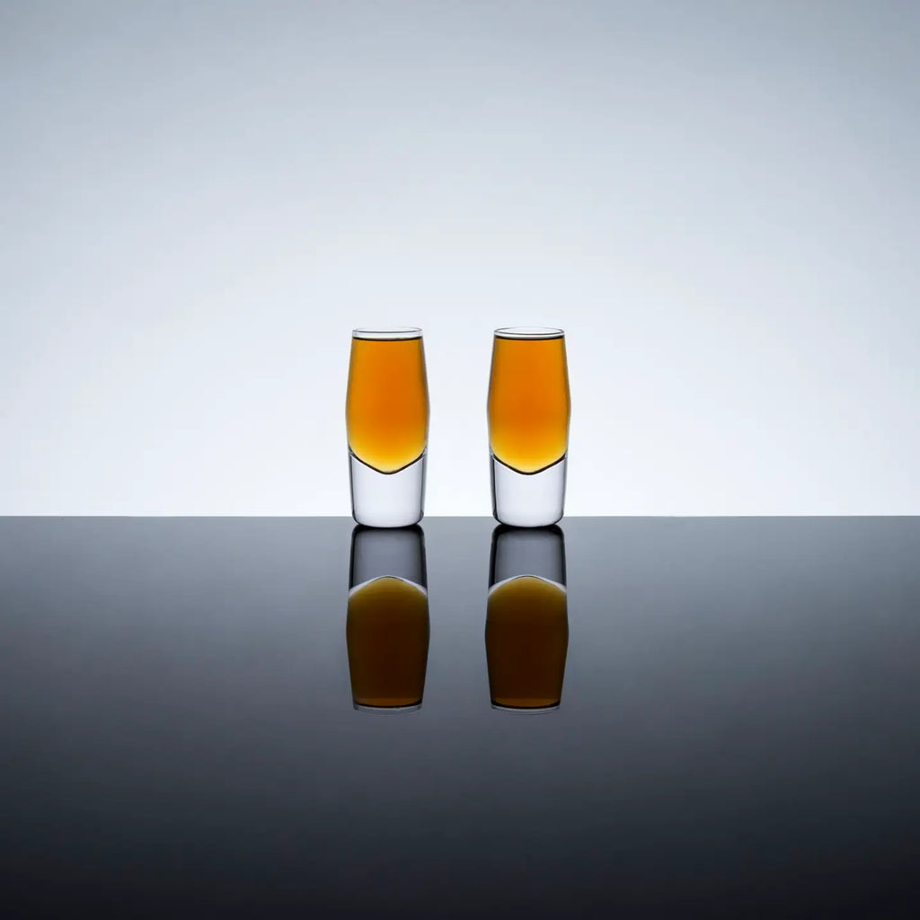 Heavyweight Crystal Shot Glasses S/2