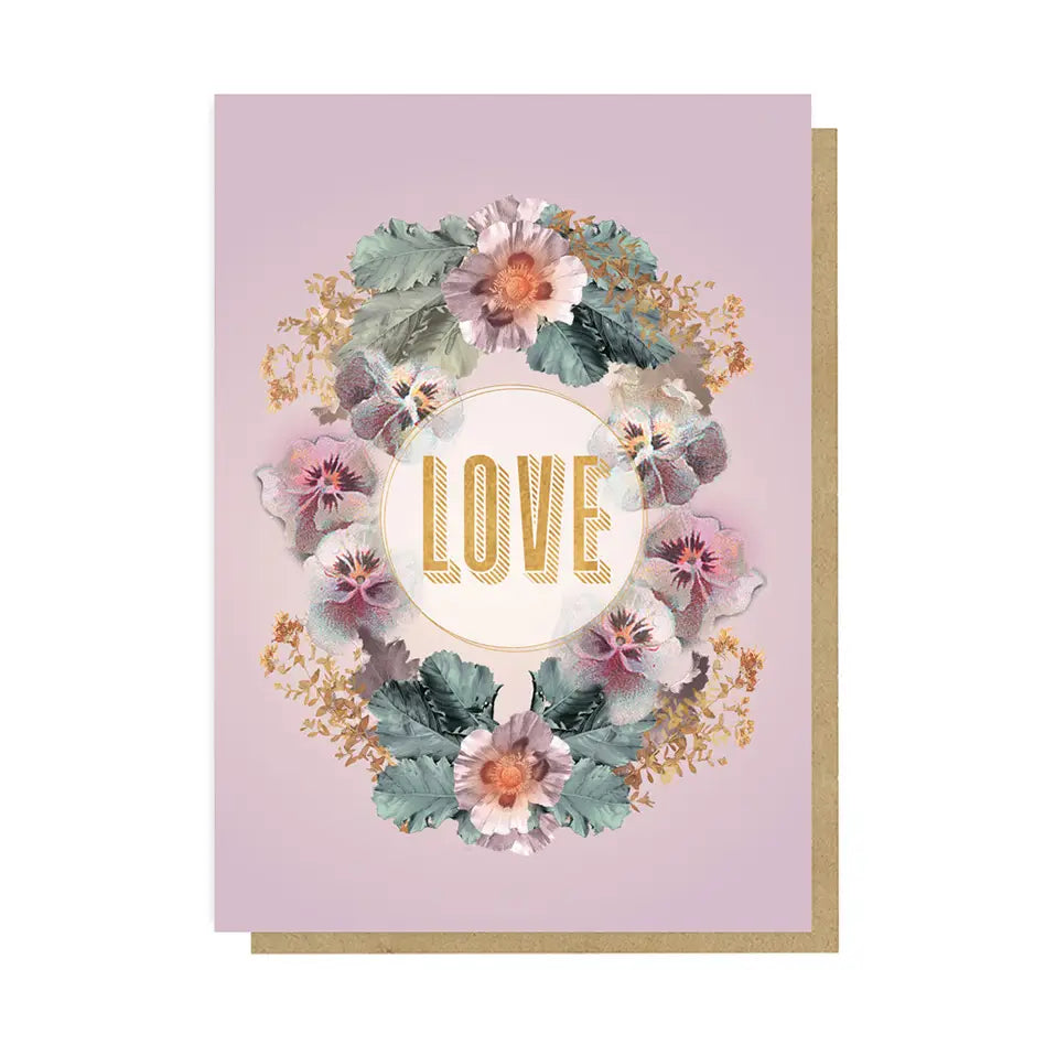 Pansy Love Greeting Card