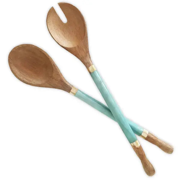 Capiz & Durian Wood Server | Aqua