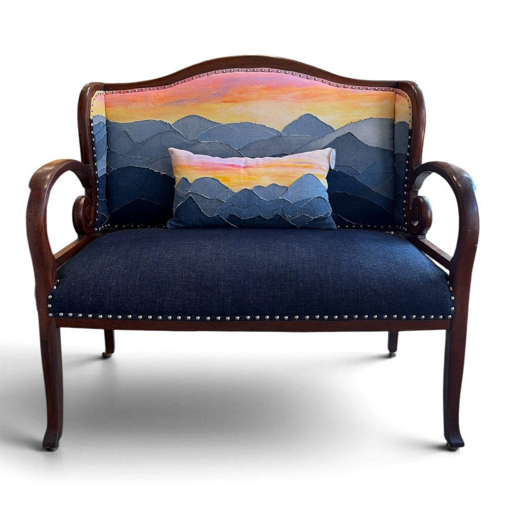 BLUE RIDGE SUNSET Throw Pillow