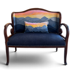 BLUE RIDGE SUNSET Throw Pillow