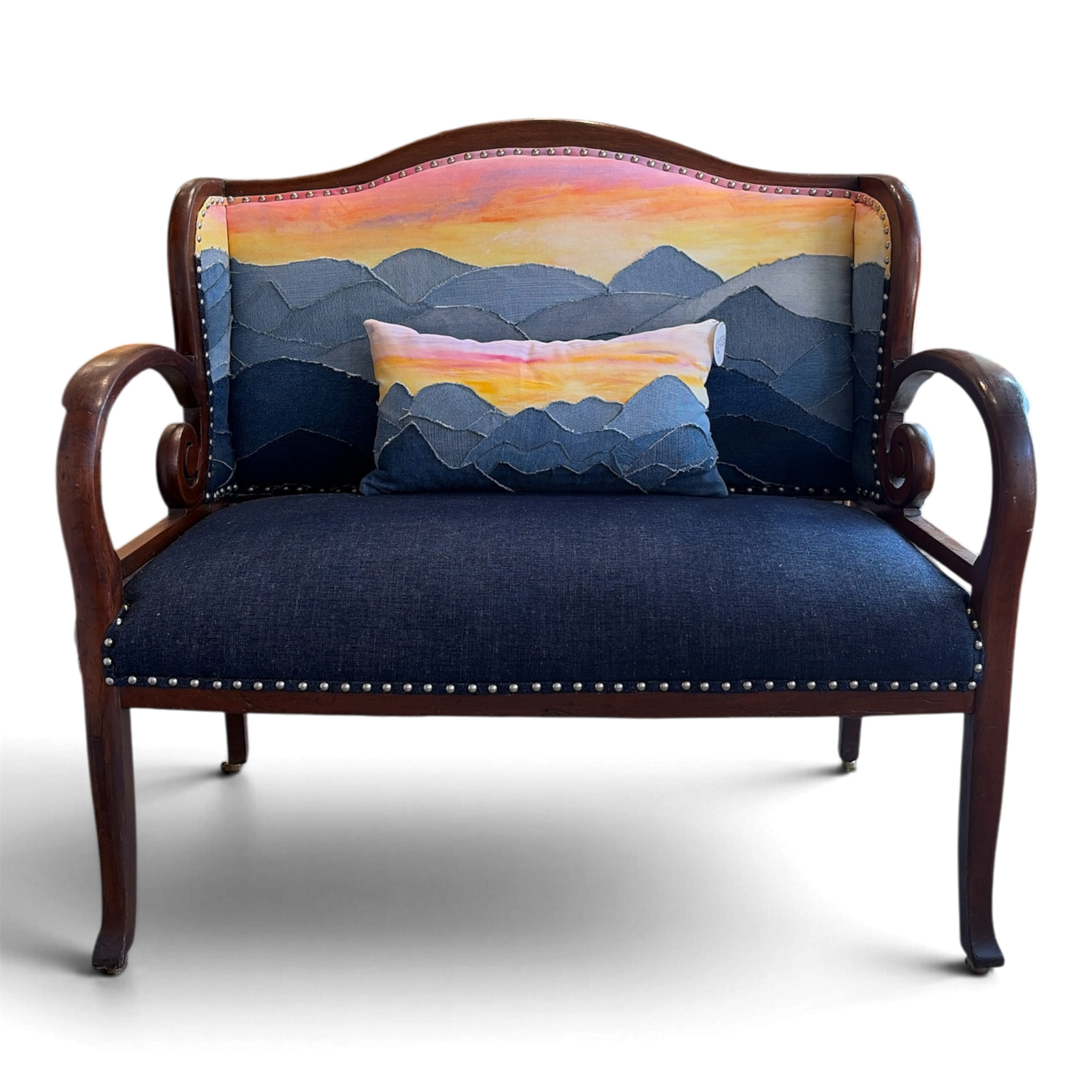 BLUE RIDGE SUNSET Throw Pillow