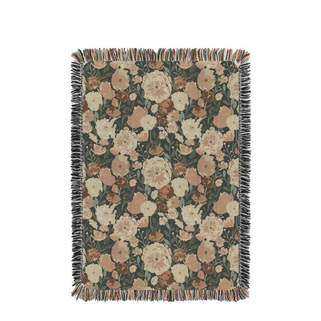 POPPY Tapestry Cotton Throw | Grove Floral