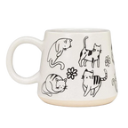 Oversized Mug with Cats