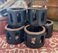 Stoneware Black Cutout Napkin Ring