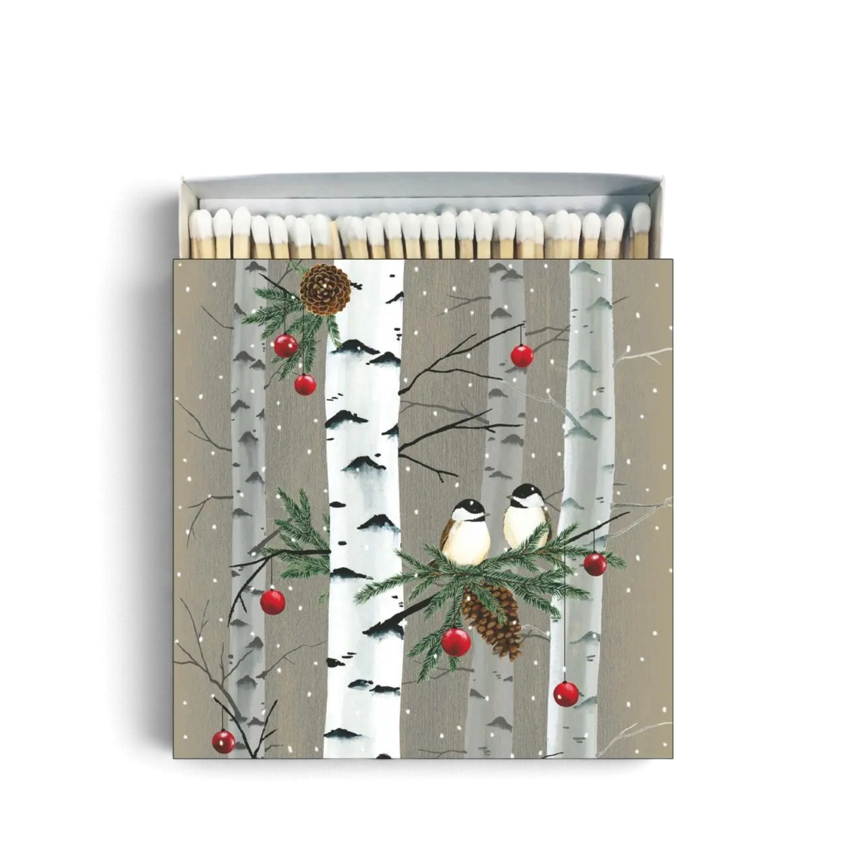 Birch & Birds Square Box Matches