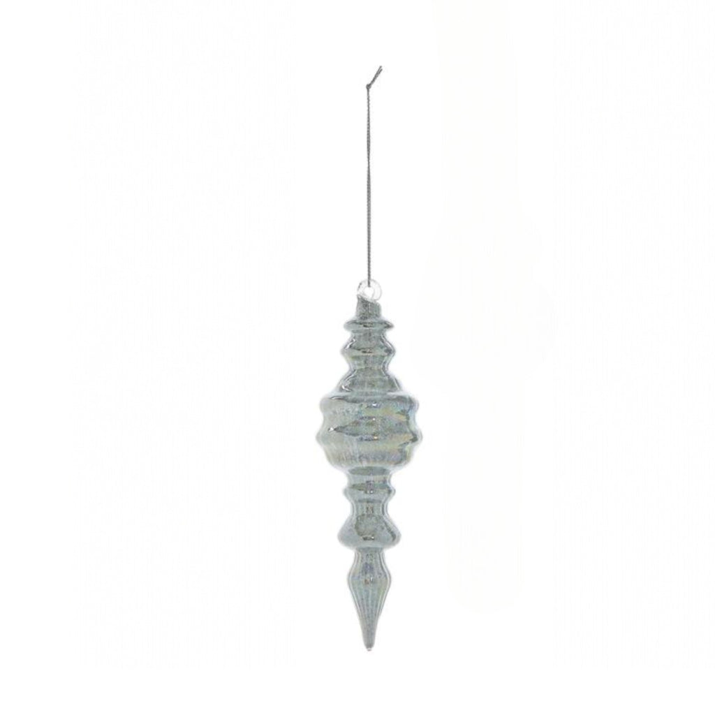 Silver Iridescent Finial Ornament | Choice of Design