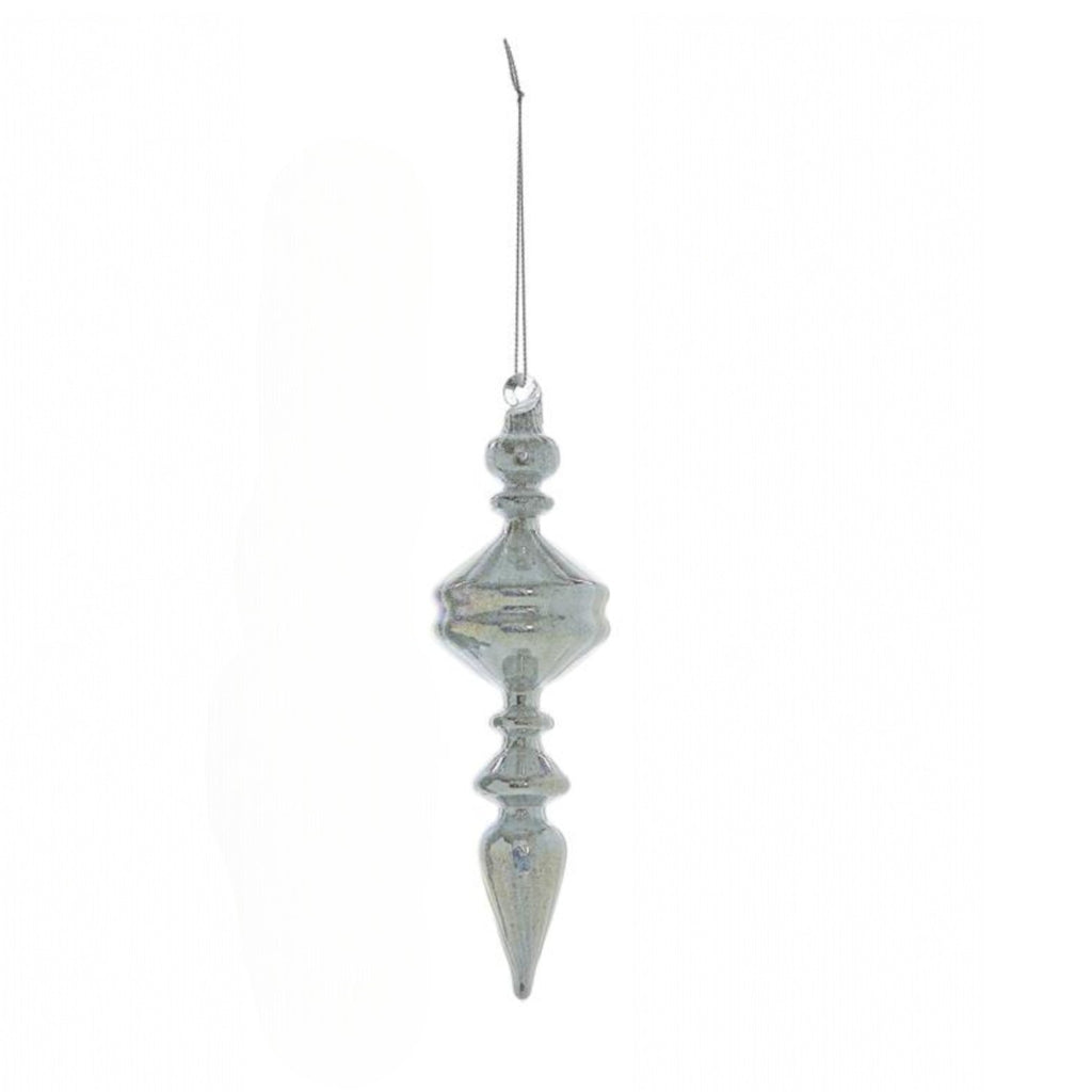 Silver Iridescent Finial Ornament | Choice of Design