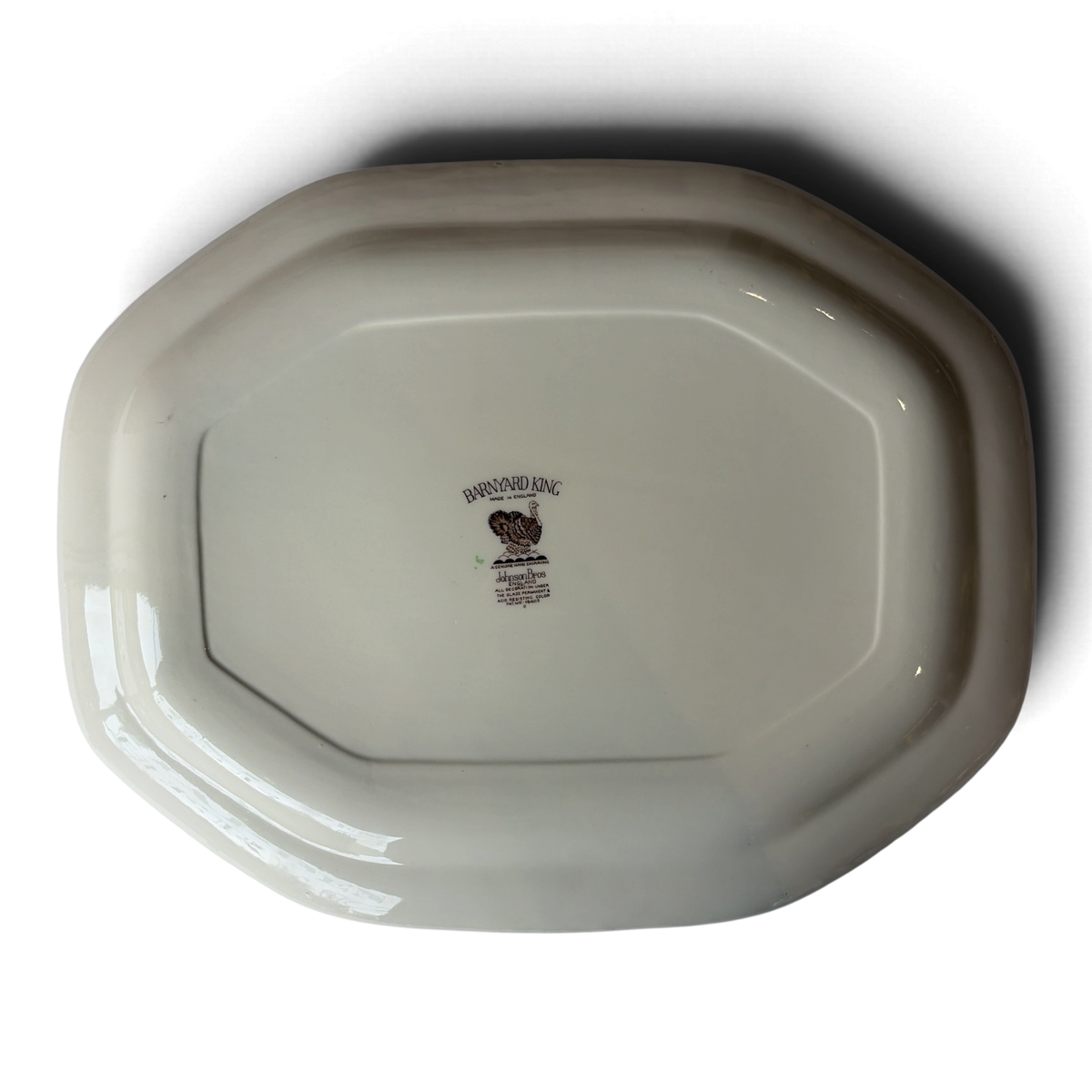 Vintage Johnson Brothers "Barnyard King" Turkey Platter | Large 20.5" Thanksgiving Serving Platter, Made in England