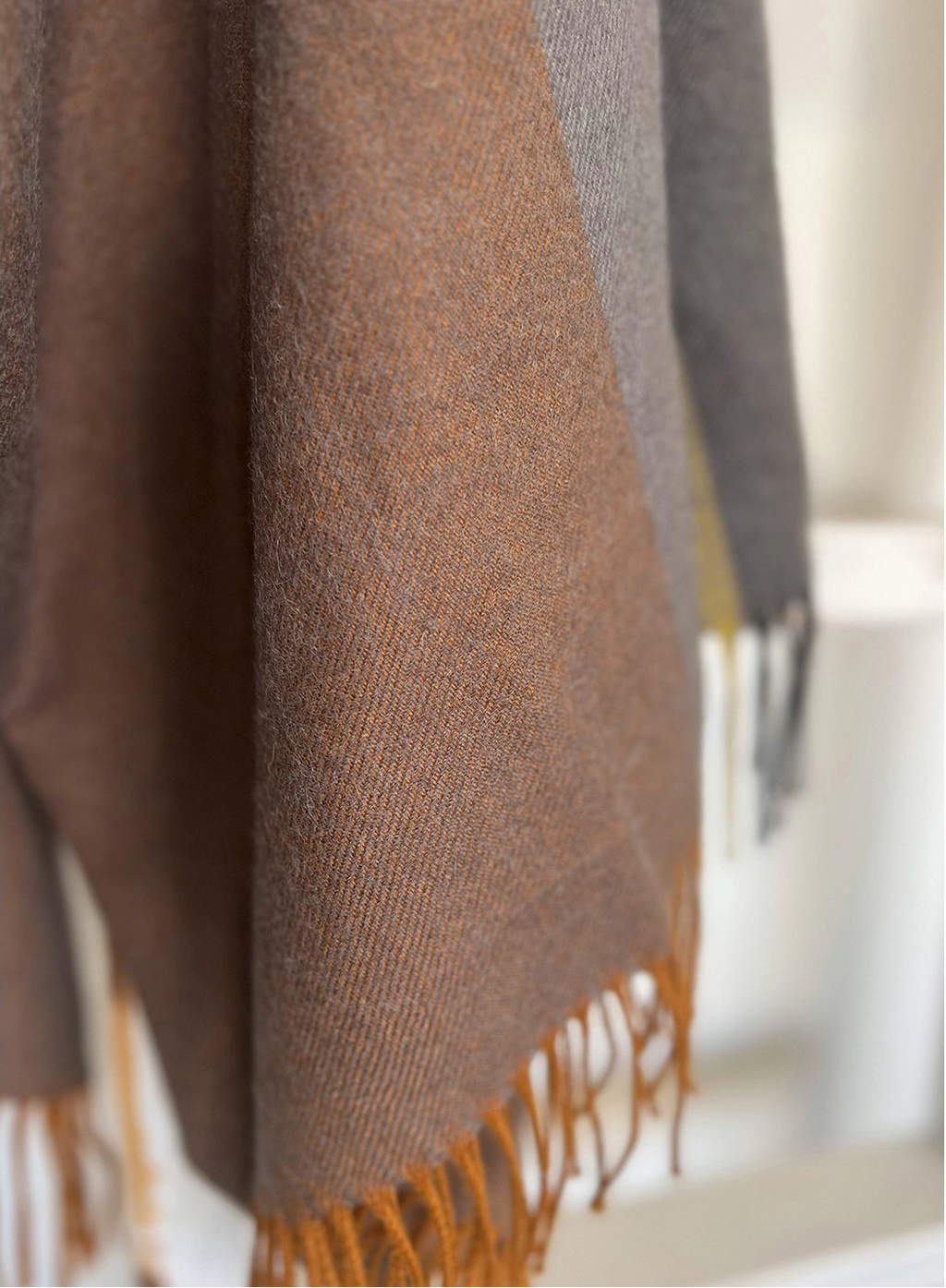 100% Baby Alpaca Throw I Copper Mine