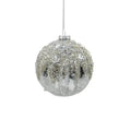 Silver Diamonds & Glitter Ornament