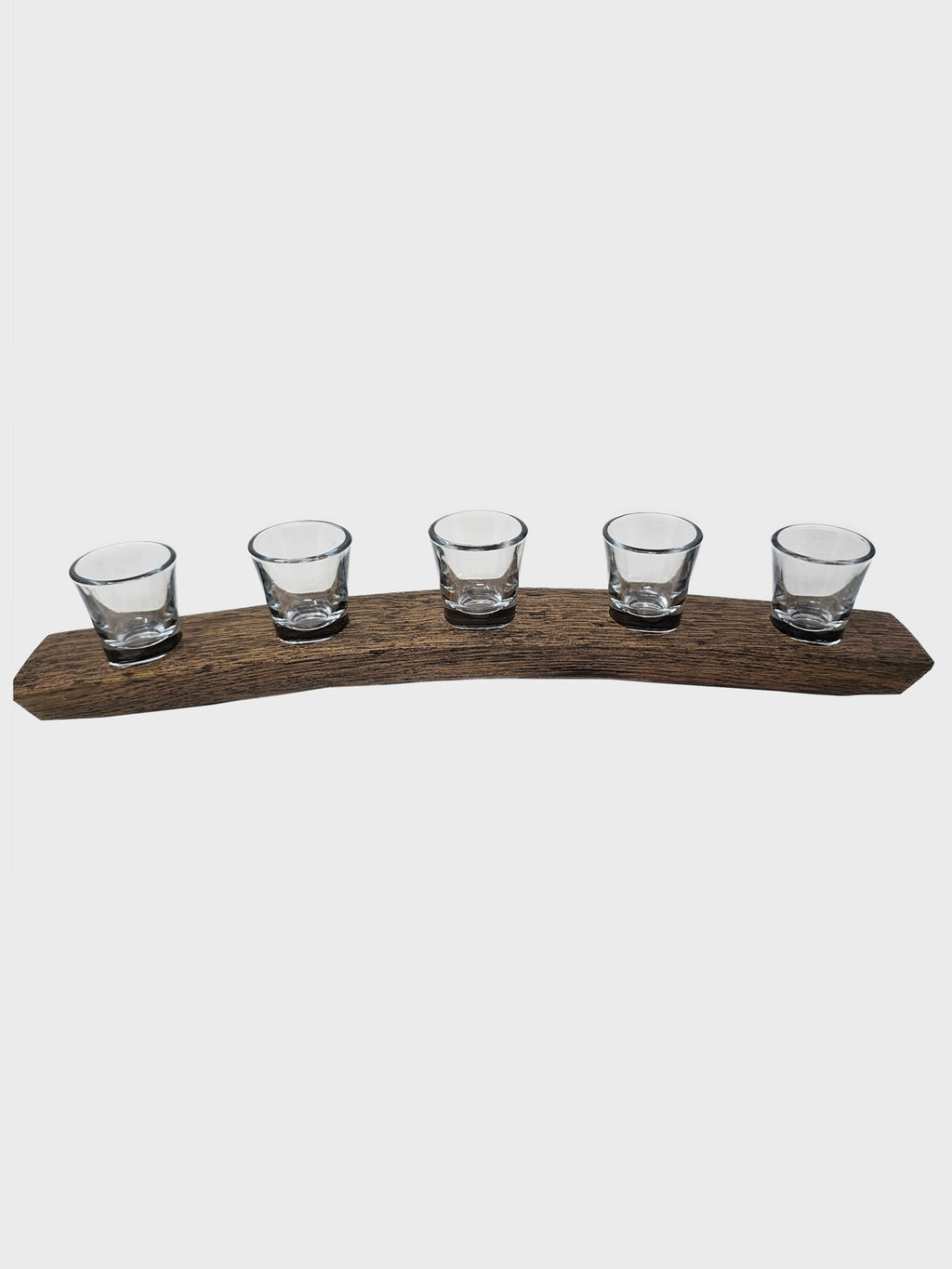 5 Shot Glass Whiskey Stave Flight