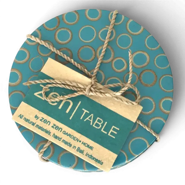 Bamboo Inlay Coasters S/4 | Choice of Colors