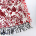 CHERIE Christmas Woven Cotton Throw | Cranberry