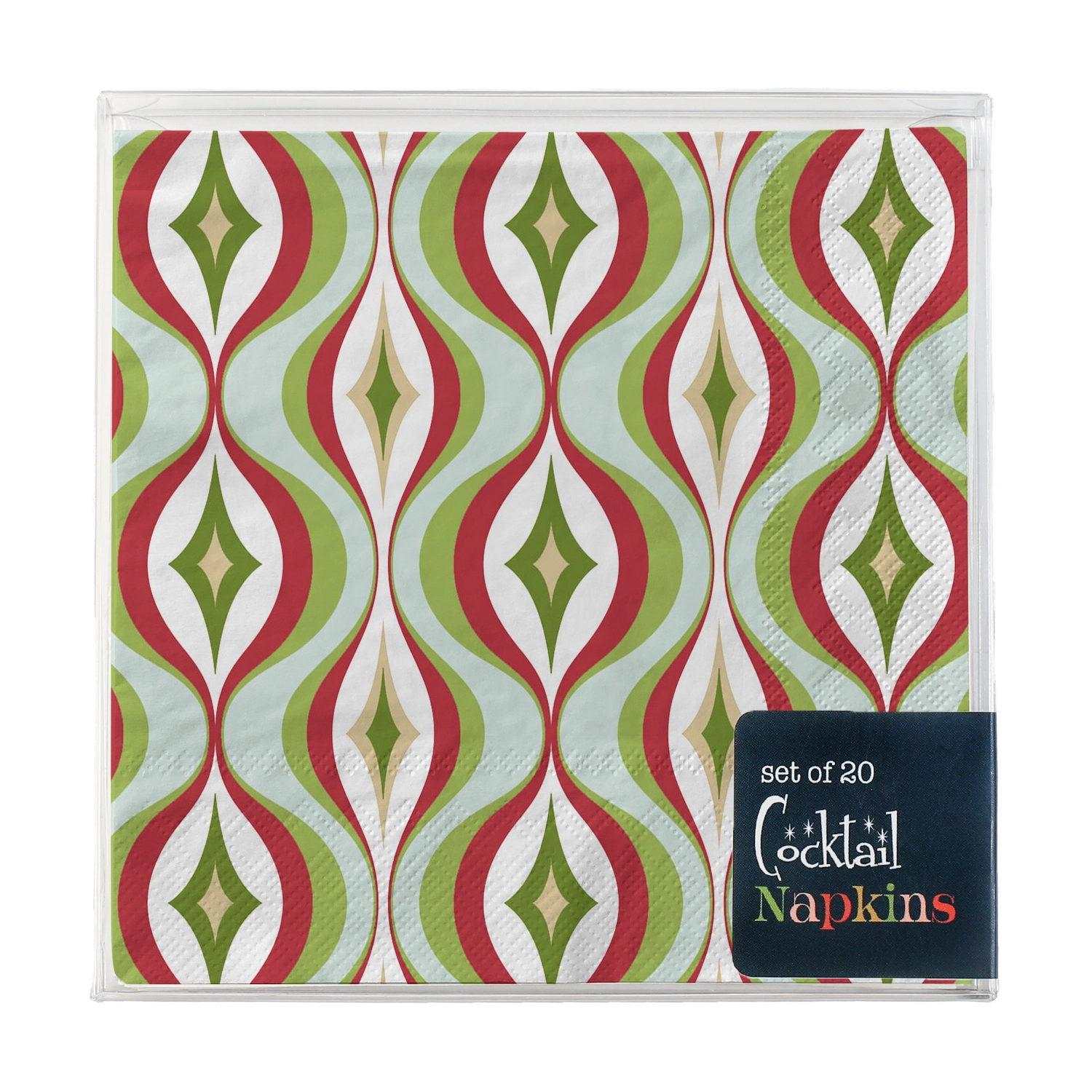 Diamond Wave MCM Cocktail Napkin