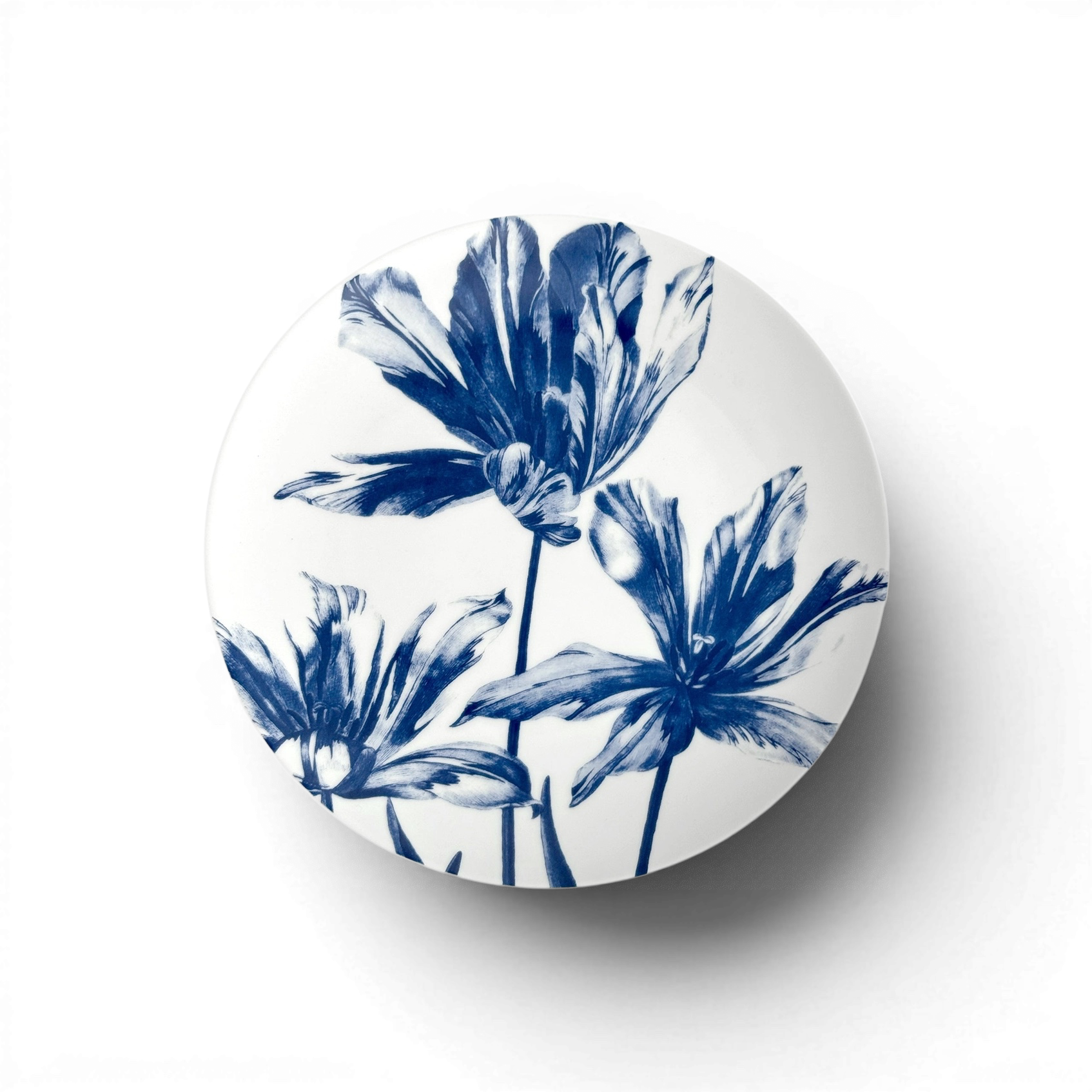 Blue Floral 8.5" Porcelain Salad Plate