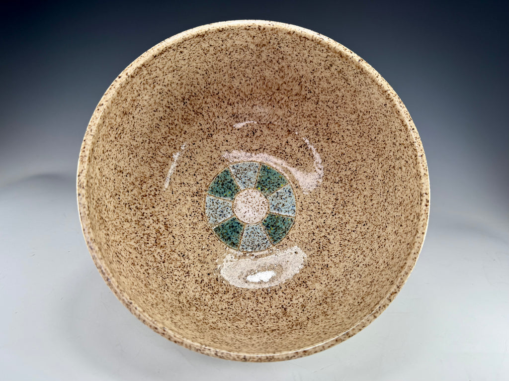 “Ocean View” Medium Stoneware Serving Bowl