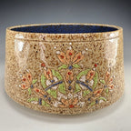 Stoneware Serving Bowl | Hand-Painted Floral Design