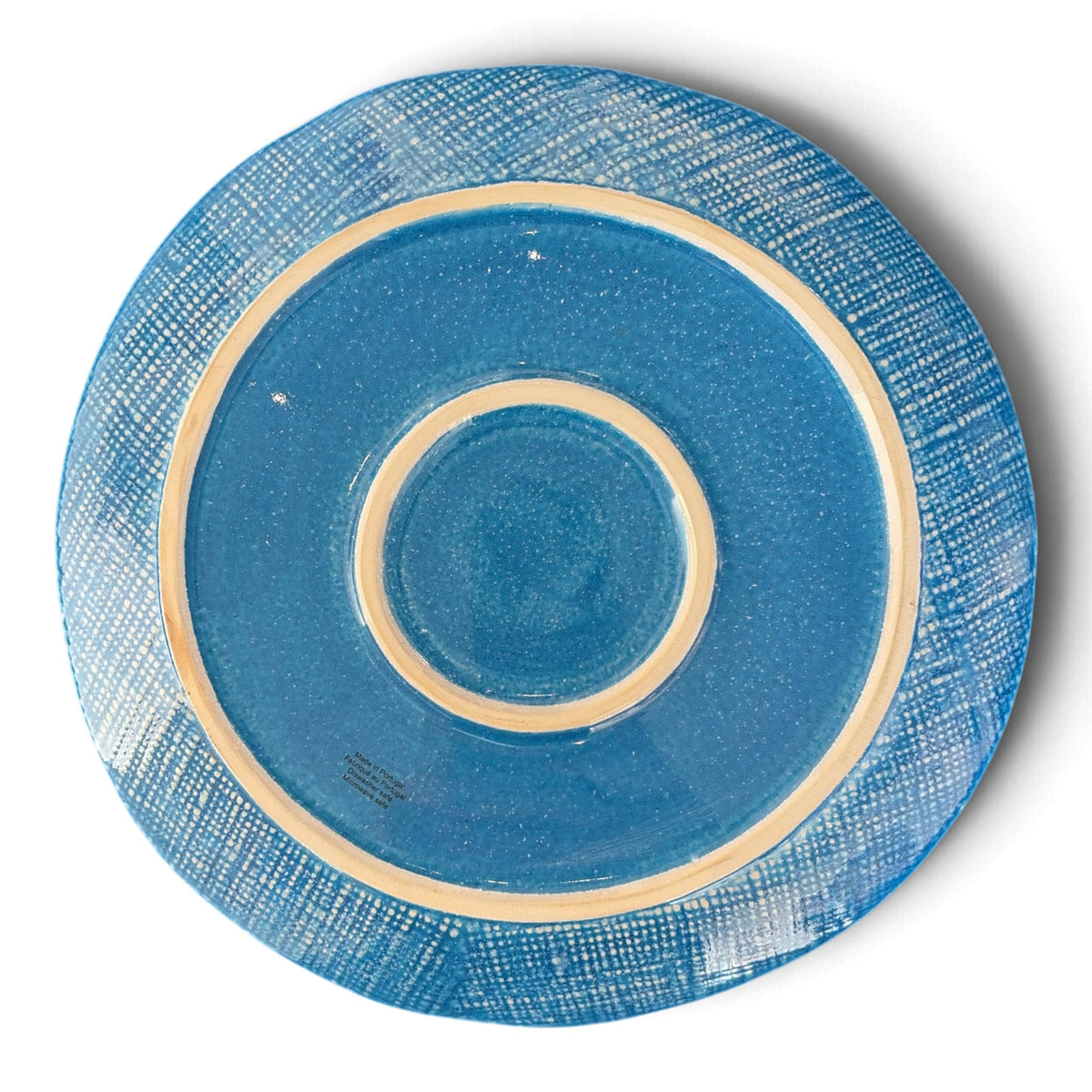 Blue Polka Dot Stoneware Salad Plate | 8.5”