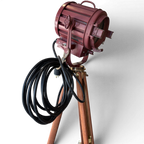 Mole-Richardson Baby Solarspot Vintage Film Lamp | Surveyor Tripod Floor Lamp