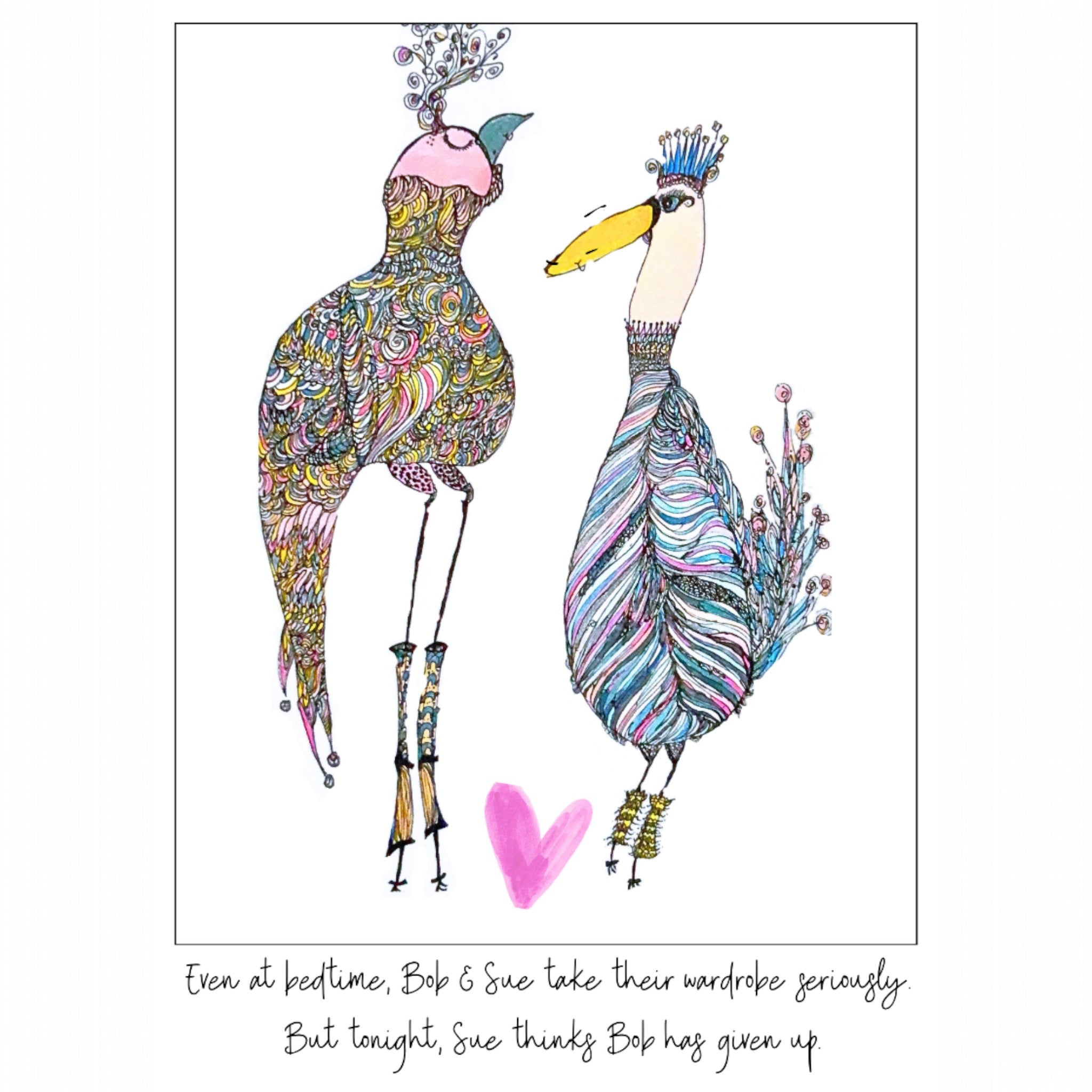 "Bob & Sue" Greeting Card