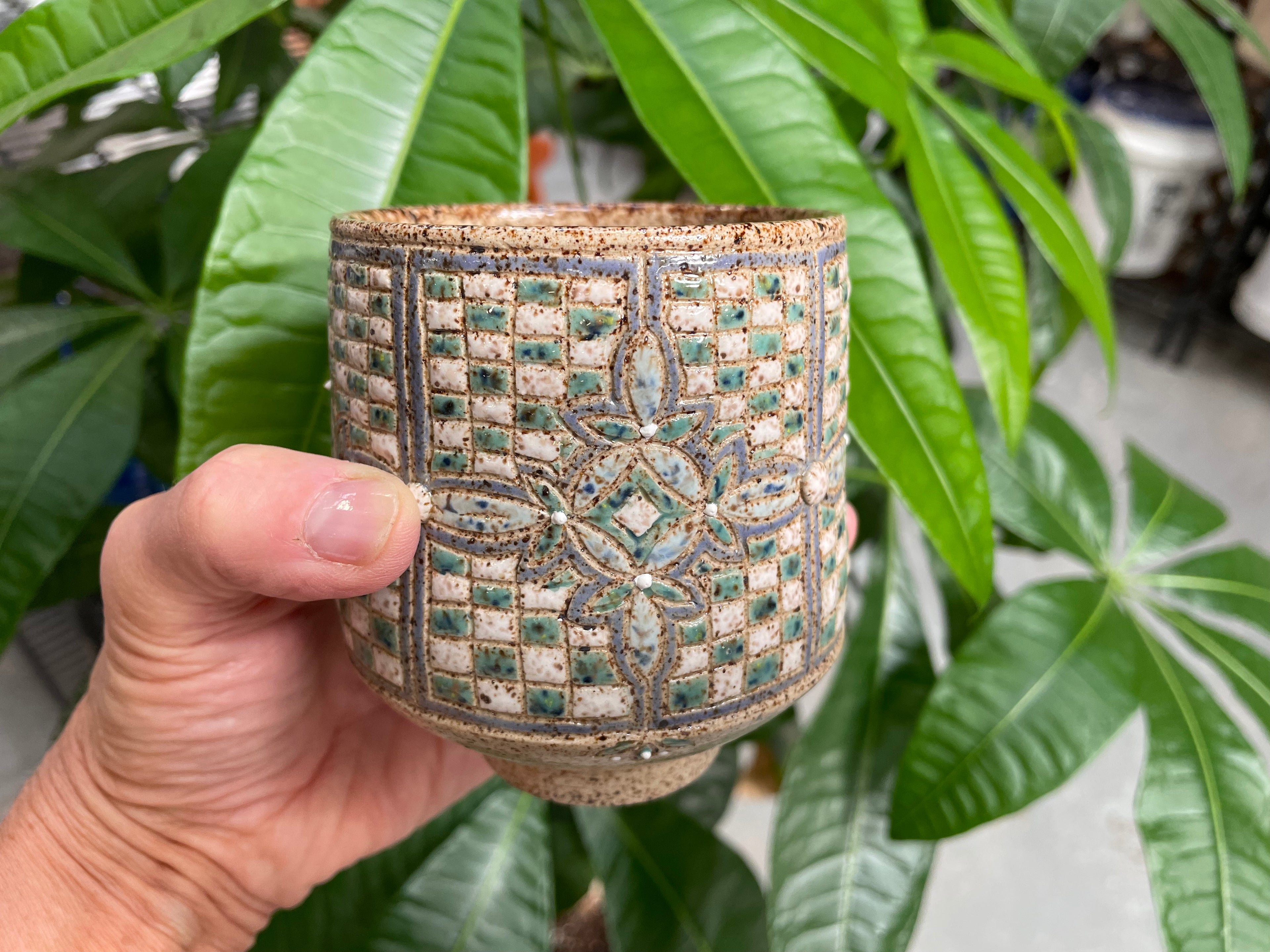 “Crop Circles” Stoneware Cup