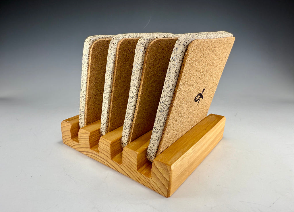 “Check You Later” Stoneware Coaster Set