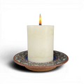 Stoneware Candle Tray
