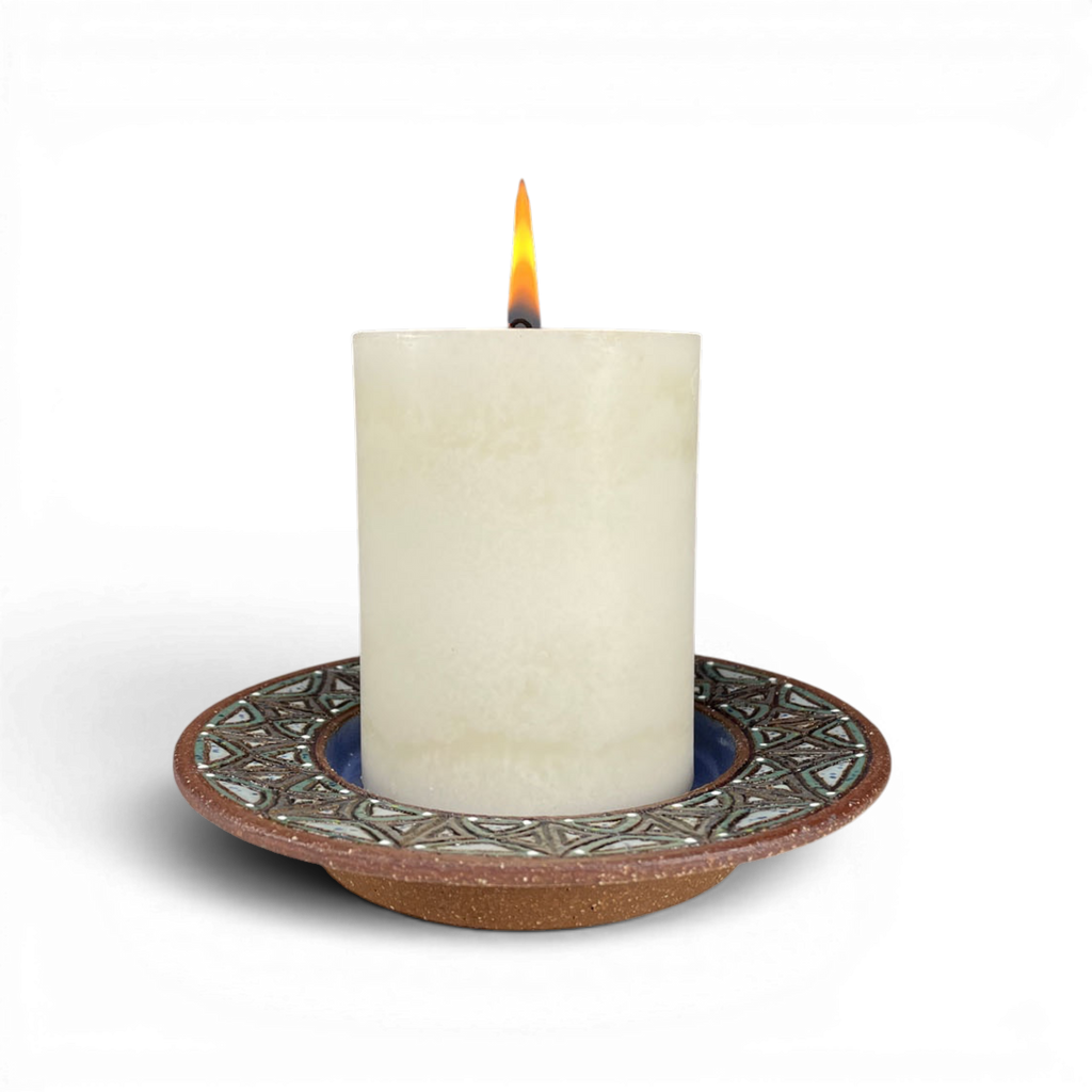 Stoneware Candle Tray