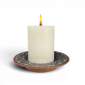Stoneware Candle Tray