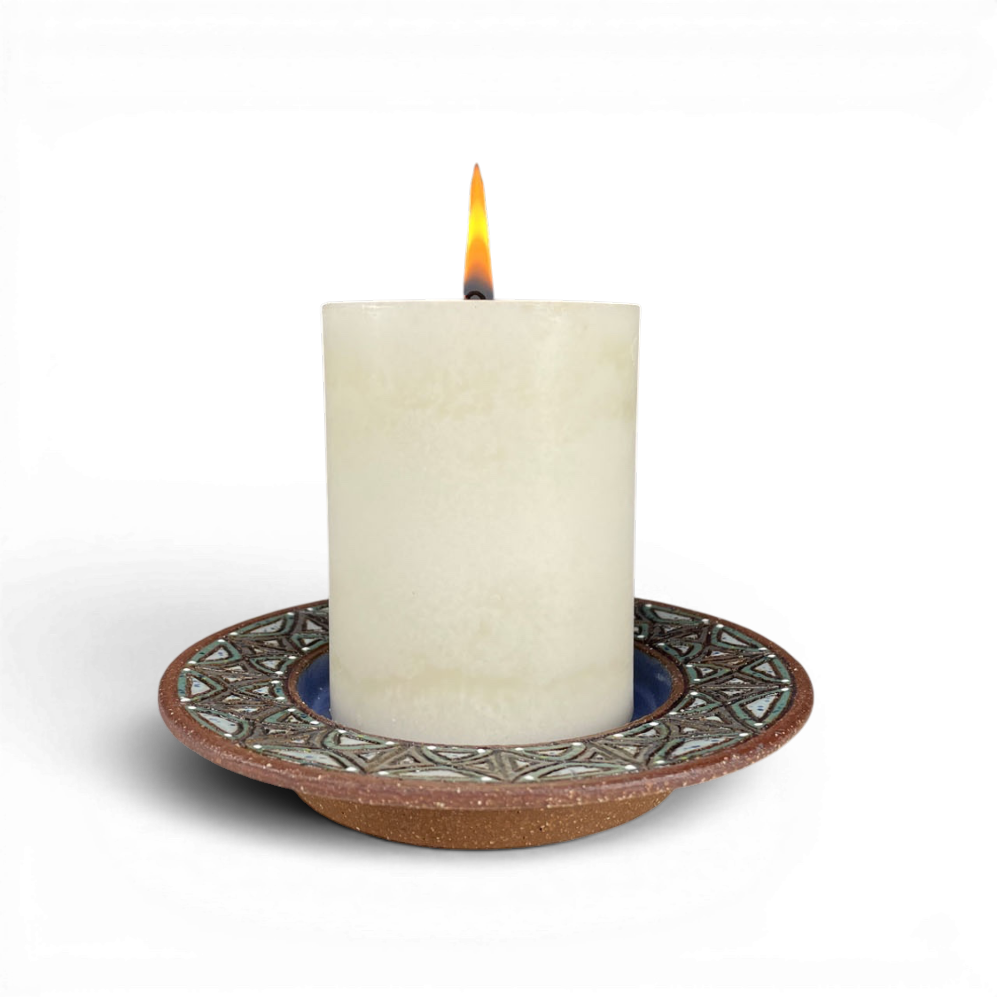 Stoneware Candle Tray