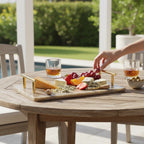 Tortoise Resin Serving Board with Handles