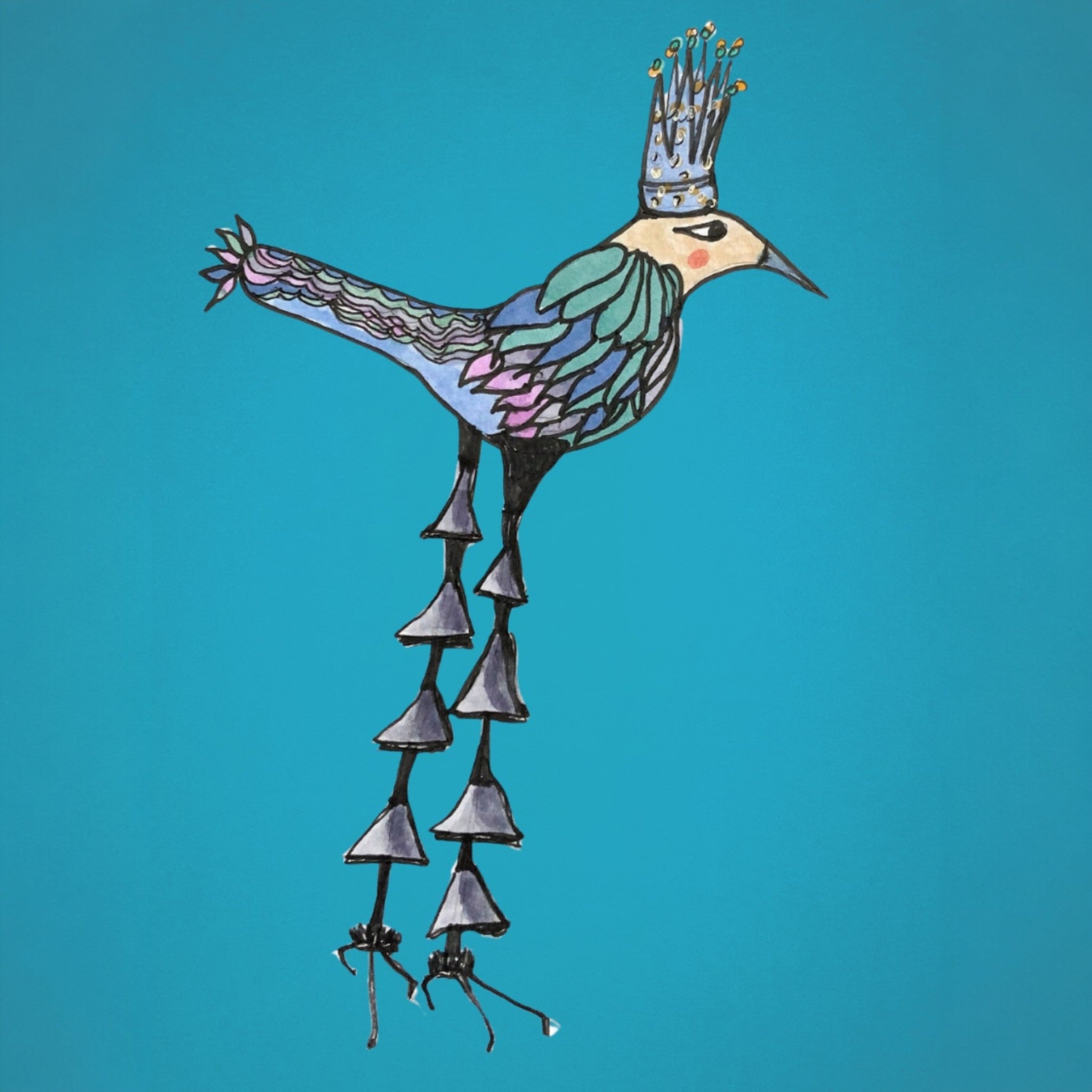 "Conrad Fisherbird" Greeting Card