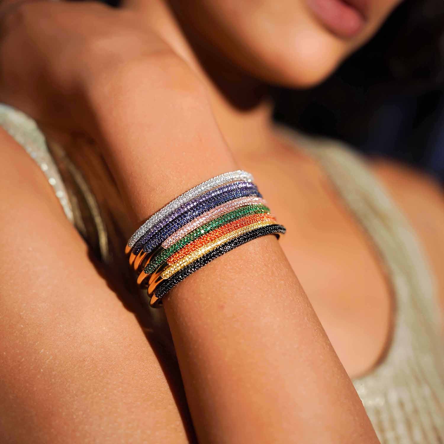 Medium Yellow Classic Cuff Bracelet